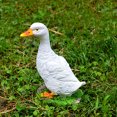 thumbnail image 2 of Decorative Resin Duck Decoy Statue Multi Colored White S, 2 of 8