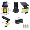 thumbnail image 3 of Black-Friday Motion Sensor Outdoor Lights IP65 Waterproof | 66 LED Security Lights with Remote Control | 3 Lighting Modes, 3 of 6