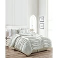 thumbnail image 1 of Manhattan Heights Ruched Velvet 4pcs. Comforter Set, 1 of 1