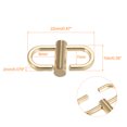 thumbnail image 2 of Hebillas de metal Unique Bargains 4uds 22x10mm Dorado Tono, 2 of 7