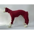 thumbnail image 2 of Zhuge Dog Winter Warm Snowsuit, High Collar Full-Body Comfort Sweater Outdoor Wear, Red, XL, 2 of 5