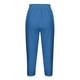thumbnail image 4 of Pantalones Umfun para mujer, informales, con cintura elástica, para playa, suaves, deportivos, con control de abdomen, para correr, ciclismo, yoga, entrenamiento, azul, talla S, 4 of 5