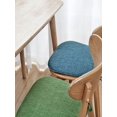 thumbnail image 4 of U - Shaped Chair Cushion for Dining Chairs, Single Chair Cushion with Ties & Non - Bottom, Washable Cotton - Linen Cover, 3cm Memory Foam, Colorful Pad for Kitchen/Dining Room,Army Green,1PCS, 4 of 6