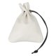 thumbnail image 1 of Uxcell 1 Pcs Bolsa de Cuerda, Monedero de Cuero, Billetera para Mujeres, Bolsa de Cuero para Hombres, Para Joyería, Llaves, Almacenamiento de Monedas (Blanco), 1 of 7