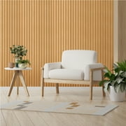 24 Pcs 3D Wall Panels Slat Wall Panels Peel and Stick Waterproof Wood Look Wall Panels Bendable Fluted Textured Wall Decor for Home Office Room Interior