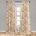 thumbnail image 5 of Ambesonne Autumn Curtains, Colorful Leaves Floral Art, Pair of 28"x95", Cream Multicolor, 5 of 5
