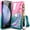 Pink Aqua, variant on NGB SUPREMACY For Samsung Galaxy S24 FE Phone Case Screen Protector Ring Holder Wrist Strap Lanyard Samsung S24 FE Galaxy S24 FE Case Cover
