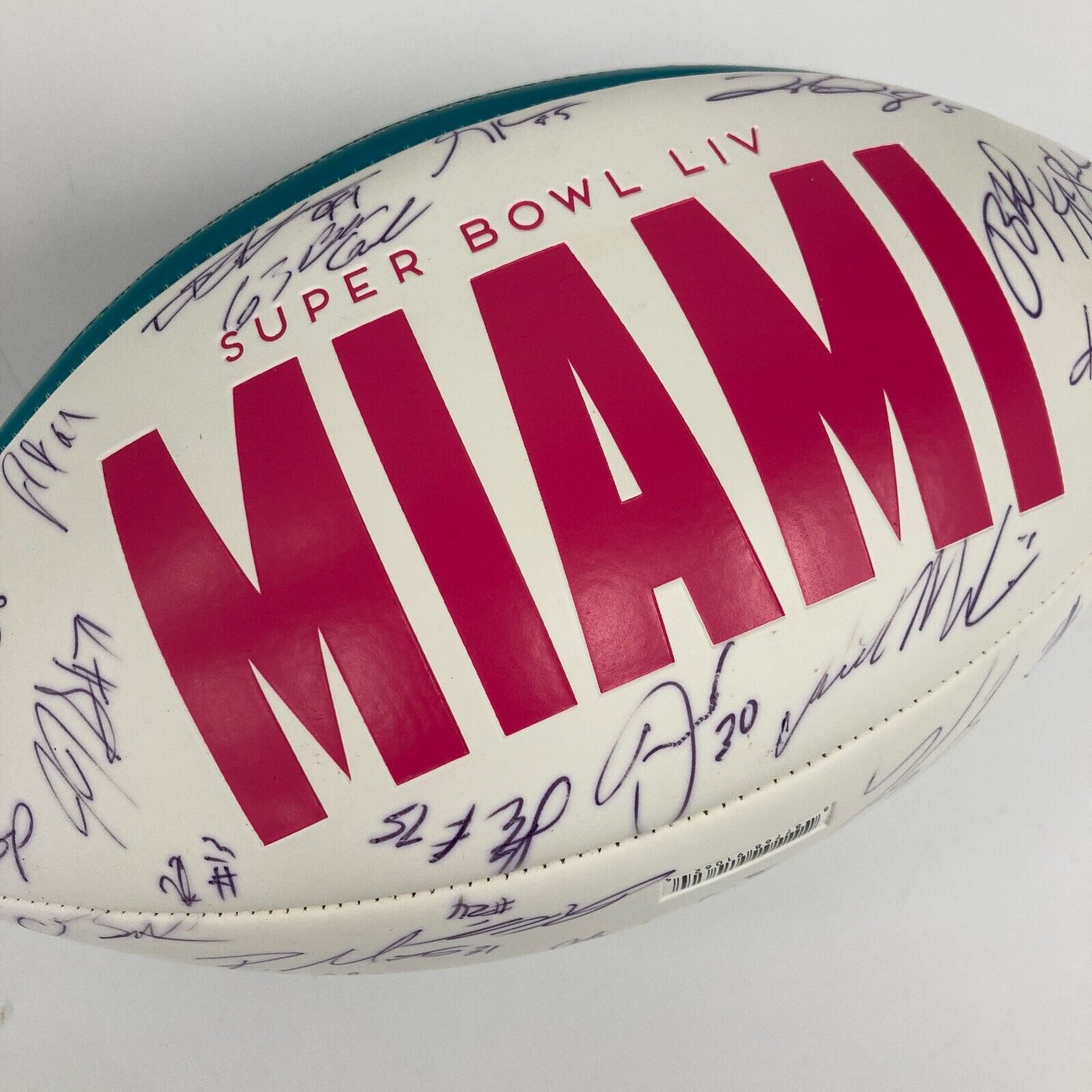 2019 San Francisco 49ers NFC Champs Team Signed Super Bowl LIV Football PSA DNA