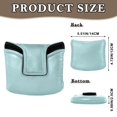 thumbnail image 2 of Haosy Mint Blue Golf Mallet Putter Cover Strong Magnetic Leather Golf Club Headcover Closure, 2 of 7