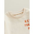 thumbnail image 5 of LMLYSoH Baby Girls Boys Sweatshirts Rompers Thanksgiving Clothes Letter Print Crew Neck Long Sleeve Toddler Fall Bodysuits, 5 of 8