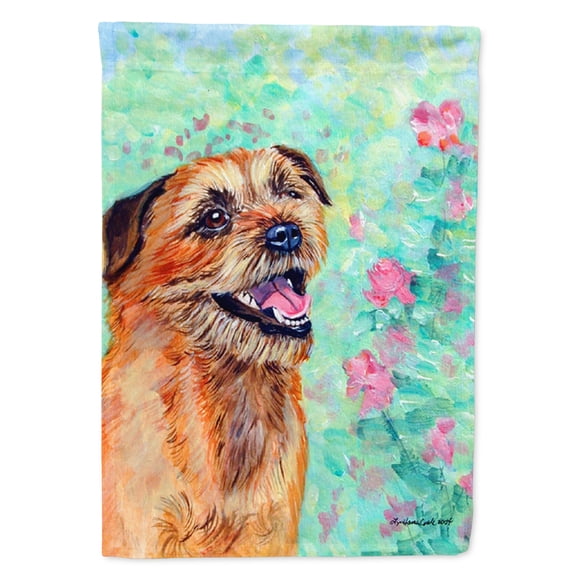 Carolines Treasures 7228-FLAG-PARENT Border Terrier Flag  multicolor