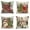 Multi-color, variant on Yidarton Christmas Pillow Cover, 18x18 Inch Set of 4 Winter Outdoor Farmhouse Country Pattern Linen Vintage Square Sofa Cushion Cover