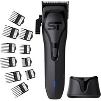 Supreme Trimmer Darkstar 72 Clipper with Magnetic Vector Motor | 180 Min Run Time, 9000 RPM Barber Hair Clipper | Low Noise, Professional Clipper DLC Blades | STC72
