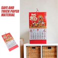 thumbnail image 2 of 2pcs Chinese 2025 Wall Calendar Year Of The Snake Lunar New Year Decorations Traditional Chinese Calendar For Home Office, 2 of 4