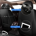 thumbnail image 4 of AOMSAZTO Car Full Seat Covers Fit for Honda Fit 2007-2020 Faux Leather Waterproof Automotive Seat Cushion(2 Row 5 Seat,Black), 4 of 9