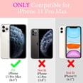 thumbnail image 7 of Owlwon Compatible with iPhone 13 Pro Max Case with Strap, Luxury, Soft TPU Shockproof, Heart Phone Case with Kickstand for Girls Women, Purple, 7 of 7