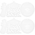 thumbnail image 1 of 2pcs Graduation Keychain Silicone Mold Epoxy Resin Casting Mold Hanging Decor Mold, 1 of 9