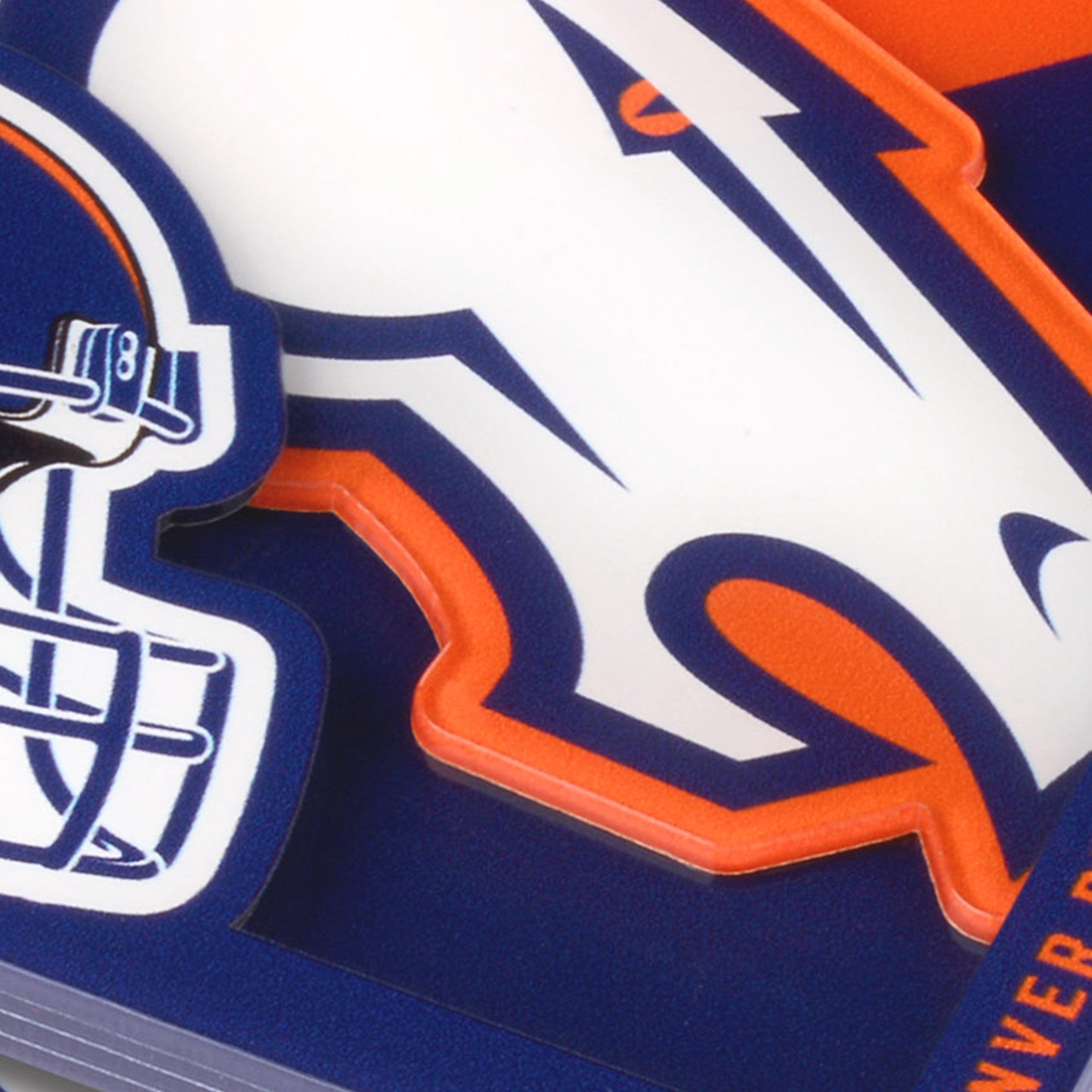YouTheFan NFL Denver Broncos 3D-LSC 3D Logo Series Coasters - Pack of 2