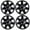 Black Lacquer, variant on 16" Set of 4 Hubcaps Wheel Rims Cover for 2006-2011 Honda Civic Compatible with Steel Wheels Bolt on Installation(16-inch,Black Lacquer)