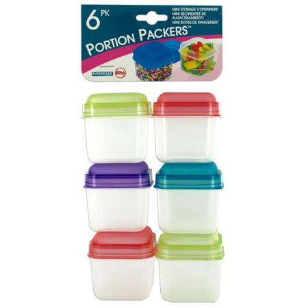 Portion Packers Mini Storage Containers Six Pack (Best Lunch Box Cooler 2019)
