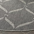 thumbnail image 5 of SAFAVIEH Beach House Rosheen Geometric Indoor/Outdoor Area Rug, Charcoal/Gray, 6'7" x 6'7" Round, 5 of 15