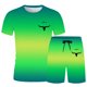 thumbnail image 4 of Playeras De Compresión Para Hombre, Conjunto De Dos Piezas De Camiseta Y Pantalones Cortos De Manga Corta Con Estampado Completo De Alemania Para Hombre Y Conjunto De Camisa Y Pantalón Corto., 4 of 4