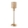 thumbnail image 2 of Cristal Metal Boda candeliere Dorado Especiales Hogar Dormitorio Oficinas Sala de candeliere Decorativo de Inaugur Alto 41cm BLESIY candelabros de escritorio de cristal, 2 of 8