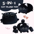 thumbnail image 2 of Peluche Gudisi con forma de gato negro con 4 gatitos, 40 cm, 2 of 6