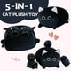 thumbnail image 2 of Peluche Gudisi con forma de gato negro con 4 gatitos, 40 cm, 2 of 6