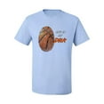 thumbnail image 2 of Wild Bobby, Basketball Fingerprint It's In My DNA, Sports, Men Graphic Tee, Light Blue, Medium, 2 of 5