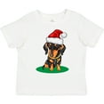 thumbnail image 3 of Inktastic Christmas Dachshund Dog Santa Boys or Girls Toddler T-Shirt, 3 of 5