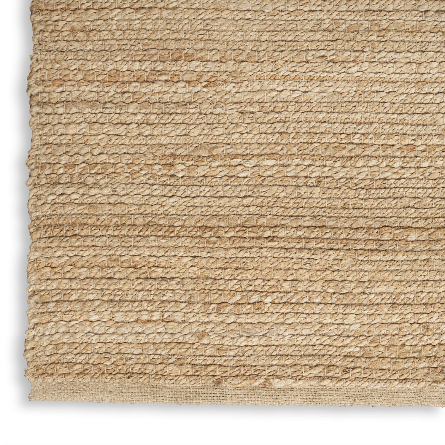 Nourison Natural Jute Solid Natural 8' x 10' Area Rug (8x10)