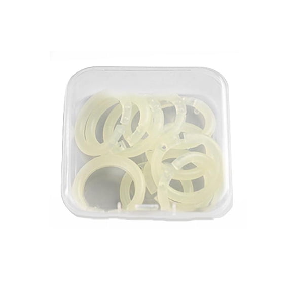 Yxwen 20/100 Pieces Plastic Rings Plastic Loose Leaf Rings Multi Color Plastic Book Rings Flexible for Cards Document Stack and Swatches Organization School Home Or Use,5 Color (15 mm) Blue