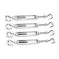 thumbnail image 1 of C To C Turn Buckle, Durable Hook To Hook Turn Buckle Stainless Steel Hook To Hook Turnbuckle  For Cable Wire Rope Tension M6, 1 of 8