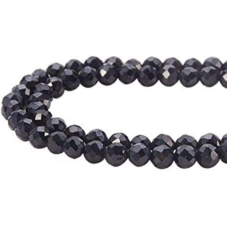 400pcs 2mm Natural Black Spinel Rondelle Gemstone Beads Rondelle