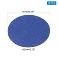thumbnail image 2 of Uxcell 8pcs 3.9 Inch Round Adhesive Backed Felt for Household Applications, Blue, 2 of 5