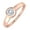 Rose Gold, variant on 1/2 Carat Bezel Set Diamond Solitaire Engagement Ring in 14K Rose Gold (Ring Size 6.75)