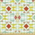 thumbnail image 2 of Abstract Fabric by the Yard, Inspired Simple Pattern with Different Geometrical Shapes Squares Triangles, Decorative Upholstery Fabric for Chairs & Home Accents, Multicolor by Ambesonne, 2 of 5