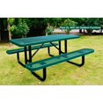 thumbnail image 3 of LifeYard 6' Rectangular Picnic Table, Expanded Metal,(72" Long) (Green), 3 of 6