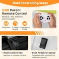 thumbnail image 3 of Patiojoy 12V Kids Ride on Truck Electric Toy Car with Remote Control Wireless Connection USB Port Battery Display Treaded Wheels Soft Start 3 Speed & Spring Suspension White, 3 of 10
