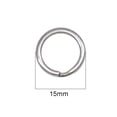thumbnail image 3 of Anillos Partidos de Acero Inoxidable Gloria 50 pcs, 3 of 9