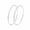 Silver-60mm, variant on VEEDOFA Silver Plated Hoop Earrings for Women, Lightweight Hypoallergenic, 30-70mm