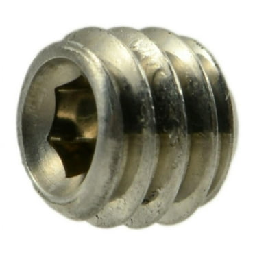 #6-40 x 1/8" 18-8 Stainless Hex Socket Headless Set Screws (24 pcs.)