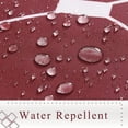 thumbnail image 2 of Ensemble de Rideau de Douche pour Salle de Bain Rideau de Douche Blanc Rideau de Douche Ombré avec Crochets Rideau de Douche Hydrofuge Tissu en Lin Rideaux de Douche Baignoire Hôtel, 72x72 Pouces, Rouge Rio, 2 of 5