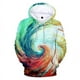 thumbnail image 2 of Sudadera con capucha con estampado geométrico en 3D de Helix para hombre y mujer, ropa de calle informal a la moda, estilo Harajuku, de manga larga, 2 of 5