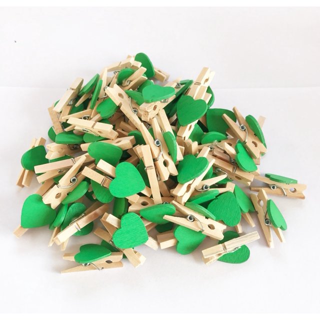 Pinzas de madera con forma de corazón, pinzas para ropa, decoración de boda, manualidades bonitas, 50 unidades por set, 2022