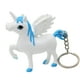 thumbnail image 1 of FELTECHELECTR Llavero de unicornio con luz LED y sonido, colgante para bolso, decoración para coche, recuerdos de fiesta (azul), 1 of 6