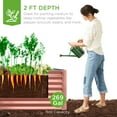 thumbnail image 4 of Best Choice Products 6x3x2ft Outdoor Metal Raised Garden Bed for Vegetables Flowers Herbs - Terracotta, 4 of 9