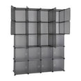 thumbnail image 3 of Ktaxon 20-Cube Organizer Stackable Plastic Storage Wardrobe Portable Closet, Gray, 3 of 6