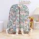 thumbnail image 3 of Mochila escolar de niña de la escuela secundaria con flores frescas Verde Como se describe, 3 of 9